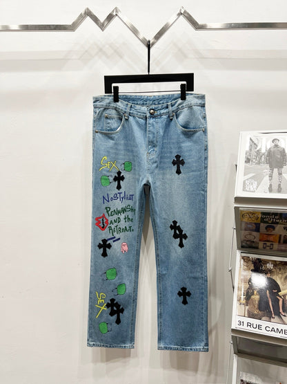 CH Graffiti Custom Jeans