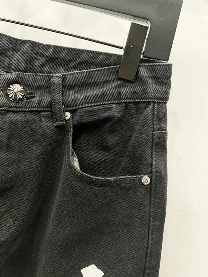CH Black & White Custom Jeans