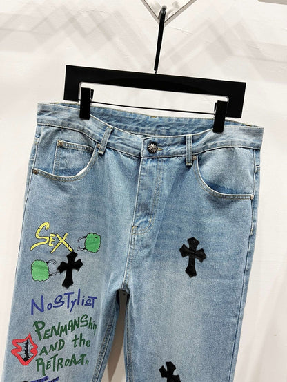 CH Graffiti Custom Jeans