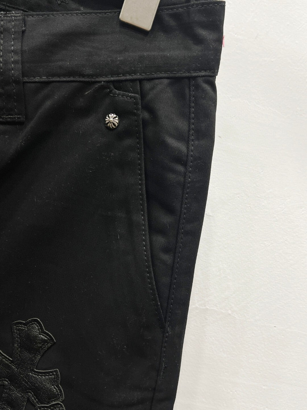 CH Black & Brown Patchwork Custom Jeans