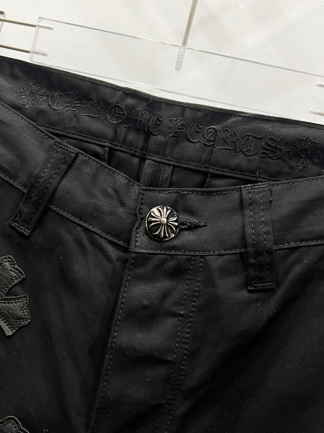 CH Black & Brown Patchwork Custom Jeans