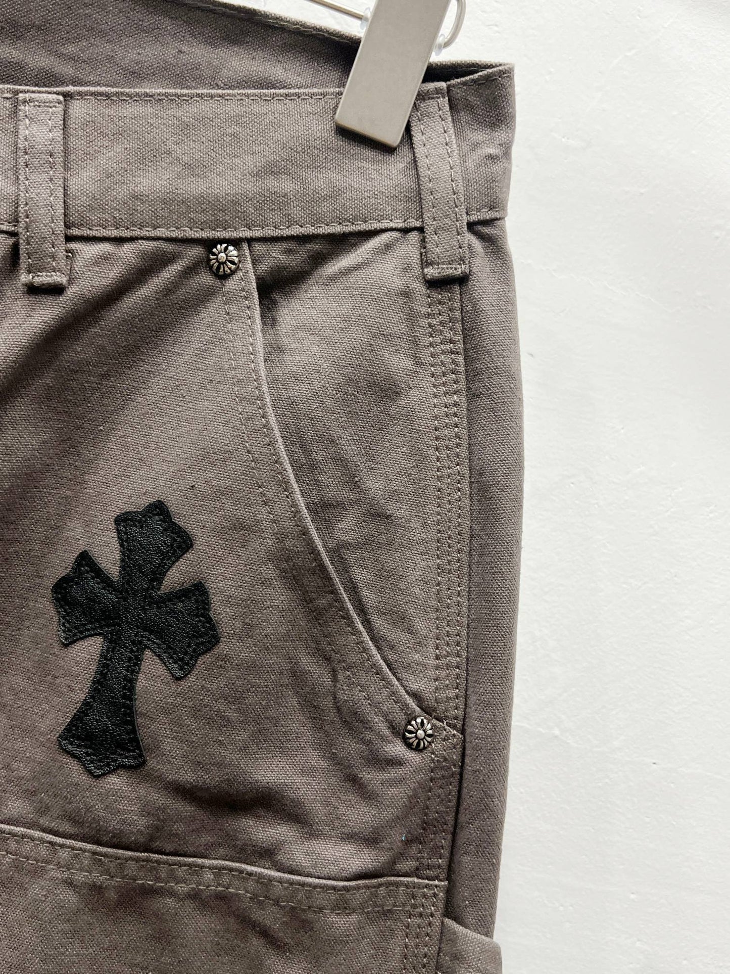 CH Brown & White Patchwork Custom Jeans