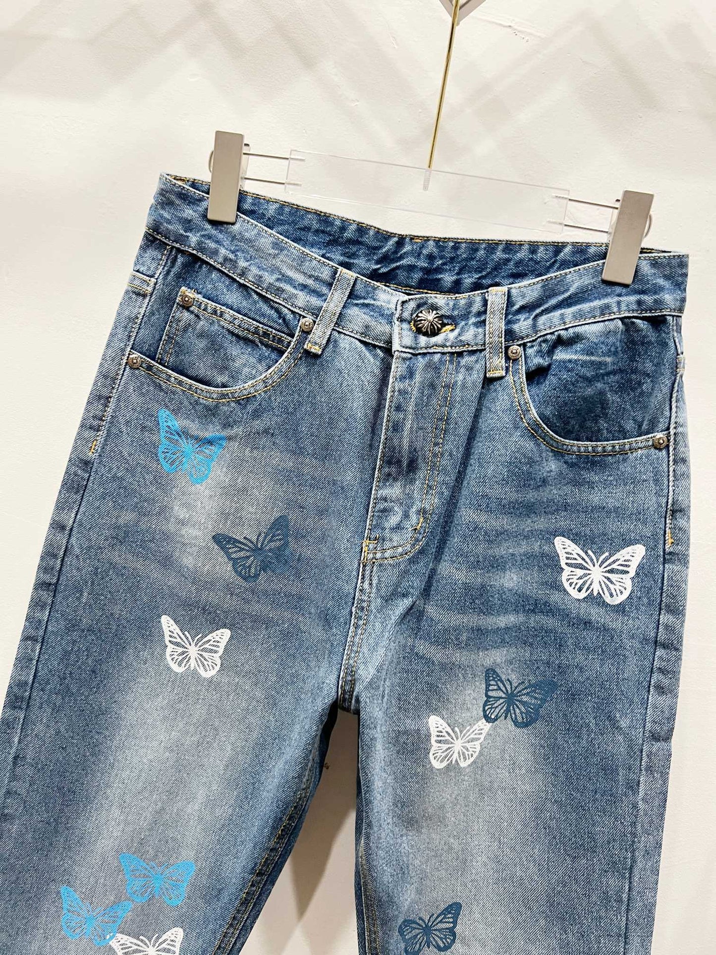 CH Butterfly Patchwork Custom Jeans