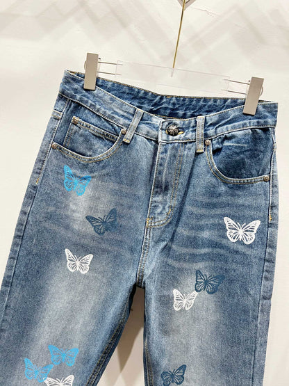 CH Butterfly Patchwork Custom Jeans