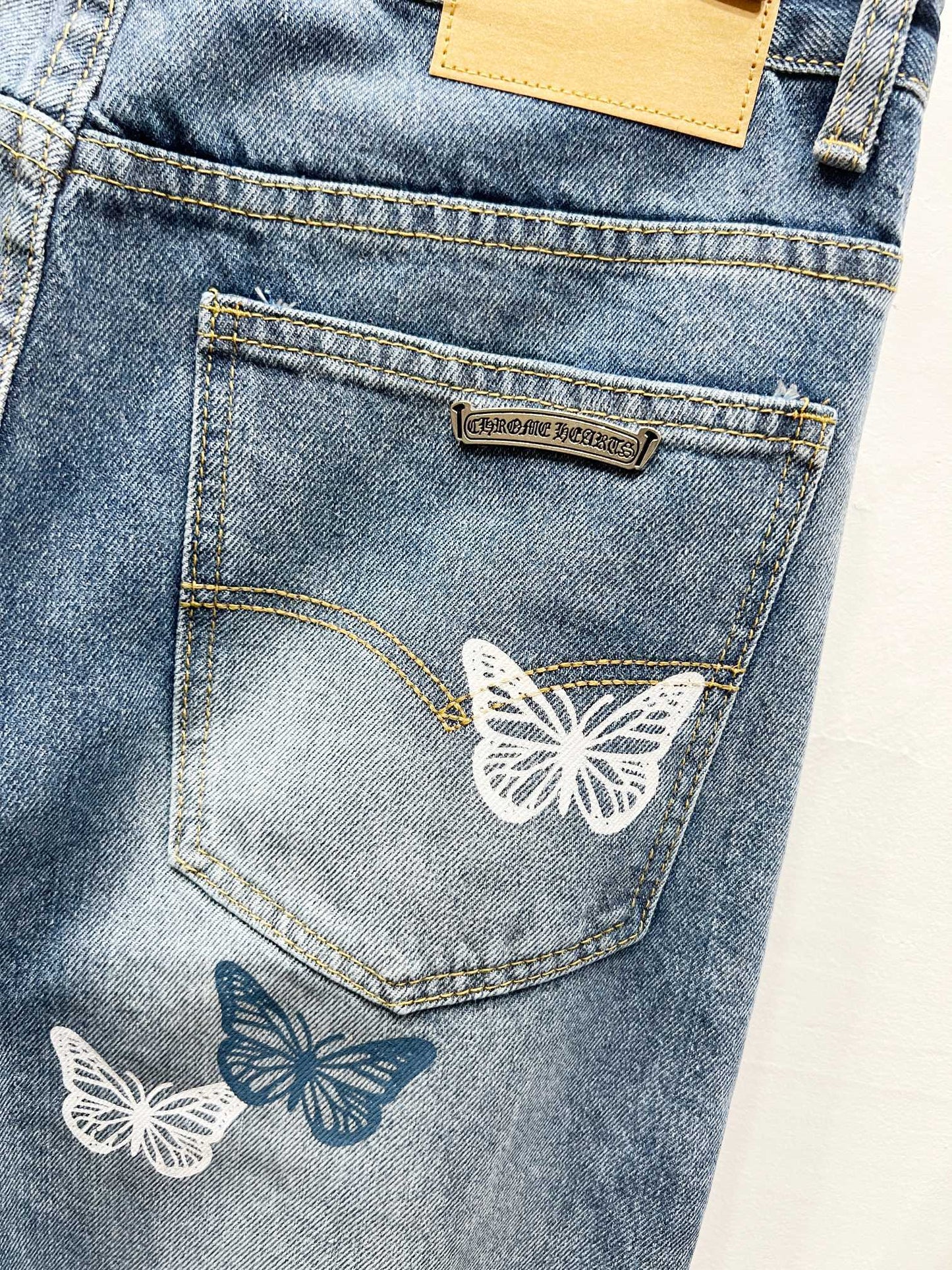 CH Butterfly Patchwork Custom Jeans