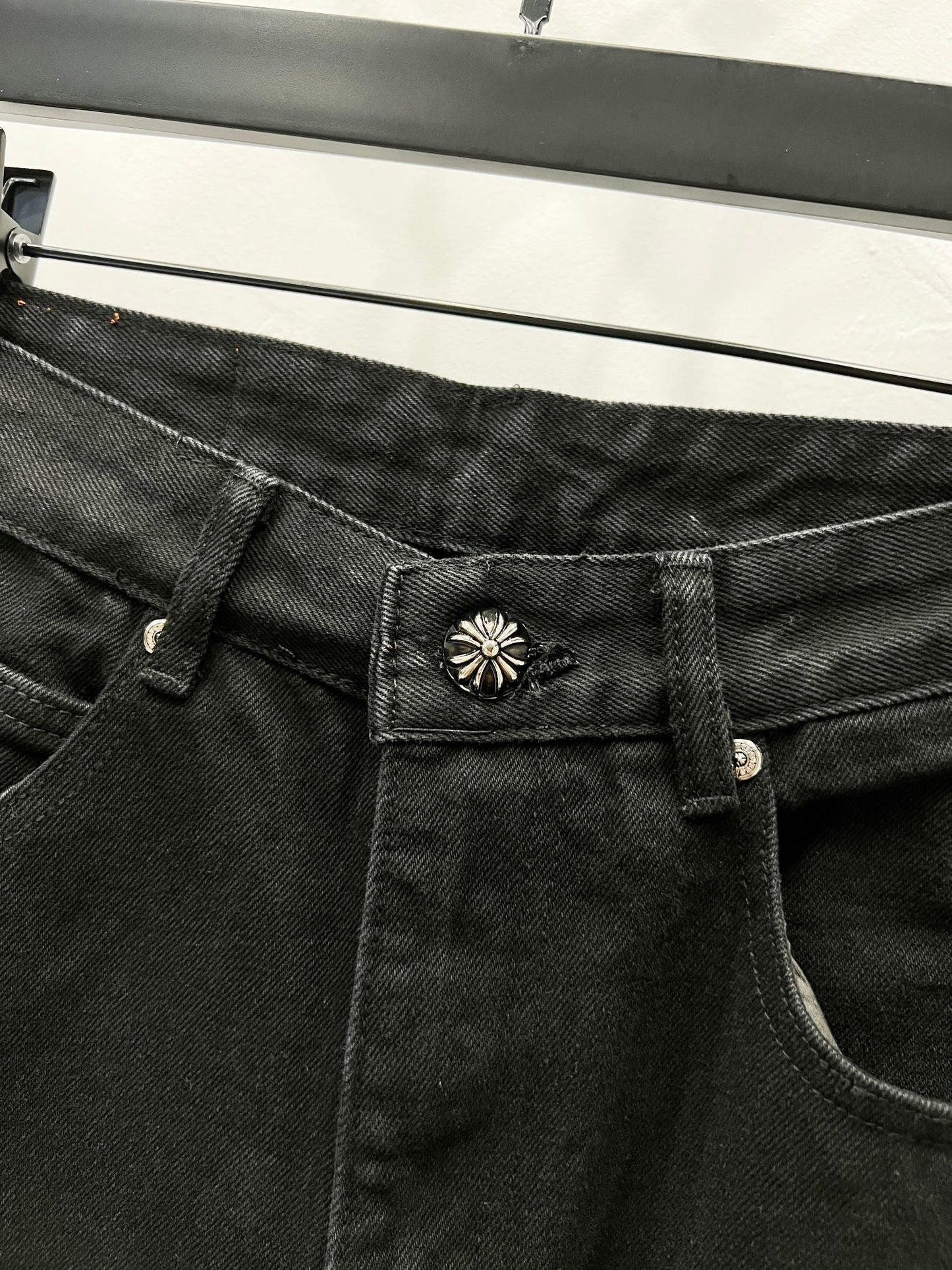 CH Black & White Custom Jeans