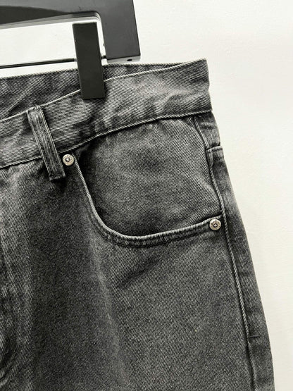 CH Black on White Patchwork Custom Jeans