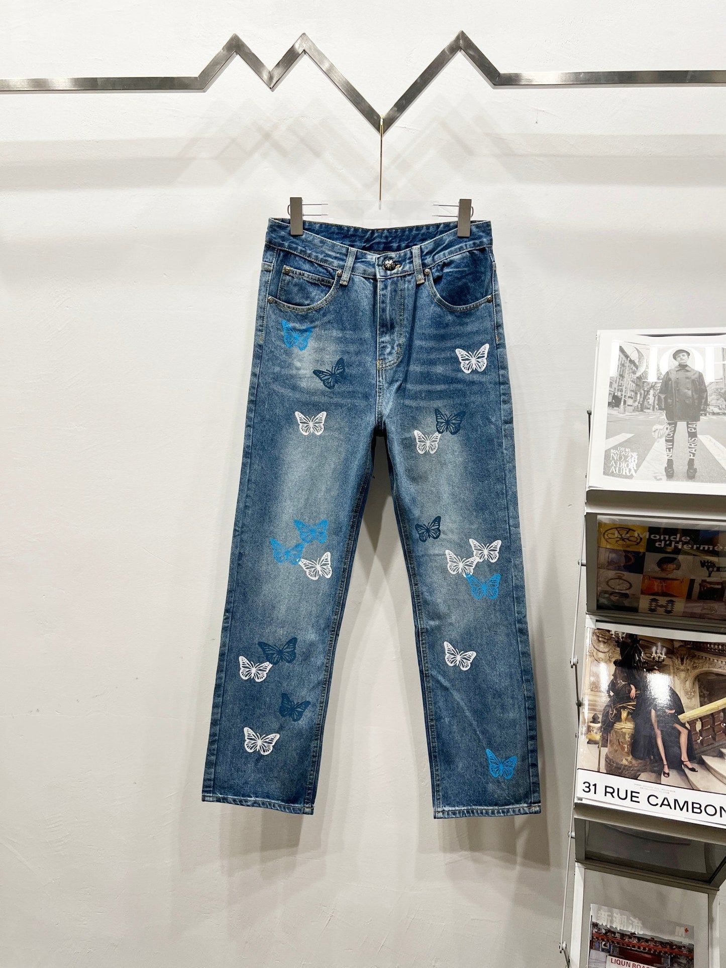 CH Butterfly Patchwork Custom Jeans