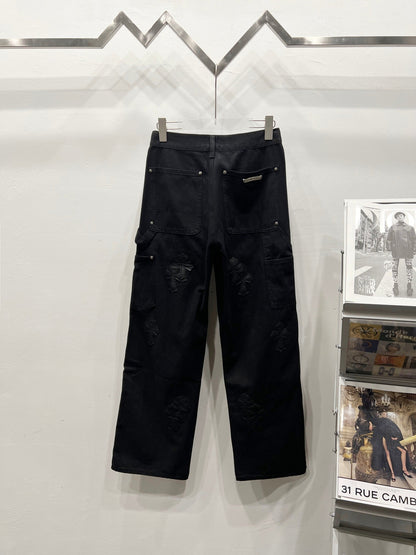 CH Blacked Out Patchwork Custom Jeans