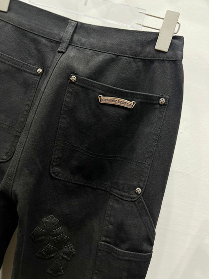 CH Blacked Out Patchwork Custom Jeans