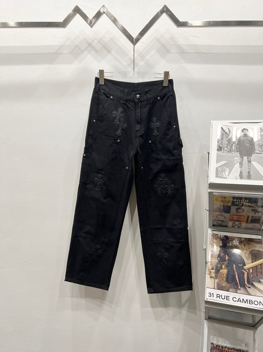 CH Blacked Out Patchwork Custom Jeans