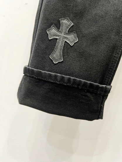 CH Black & White Custom Jeans
