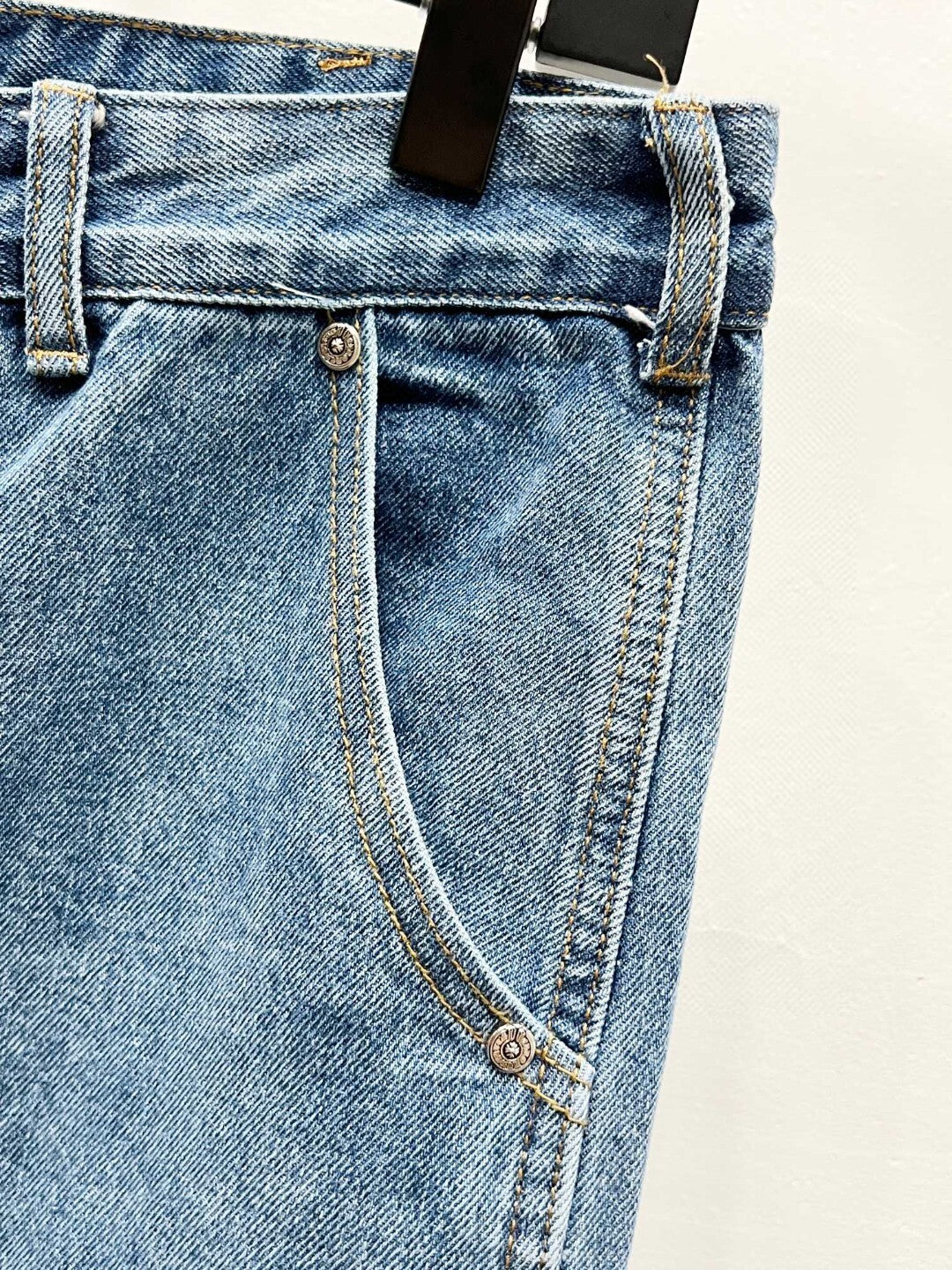 CH Blue & Black Patchwork Custom Jeans