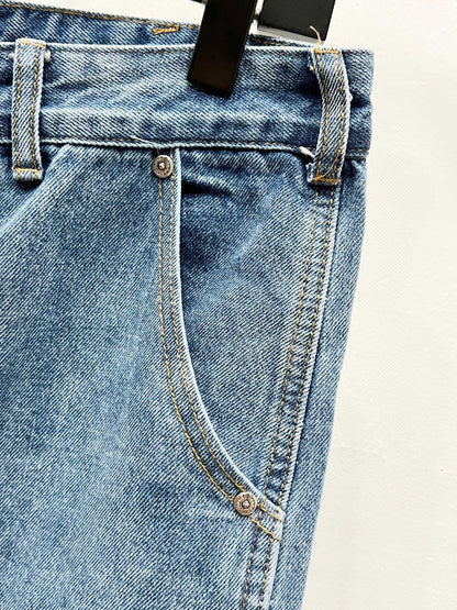 CH Blue & Black Patchwork Custom Jeans