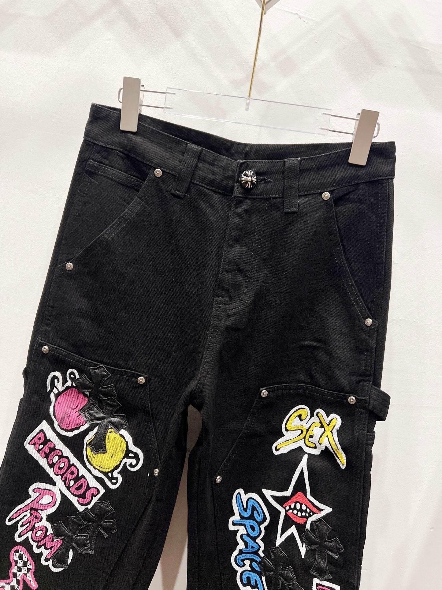 CH Cartoon Patchwork Custom Jeans