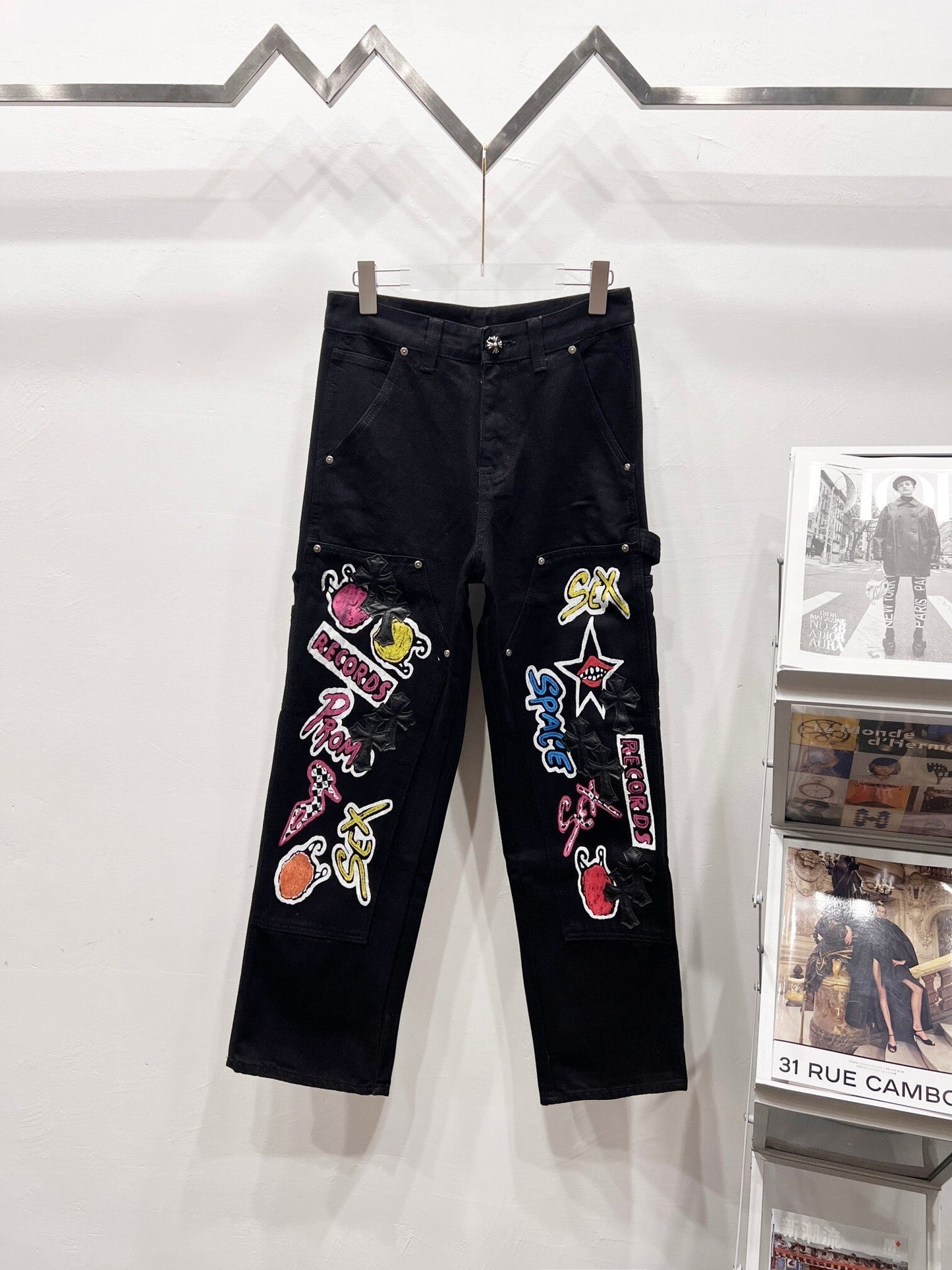 CH Cartoon Patchwork Custom Jeans