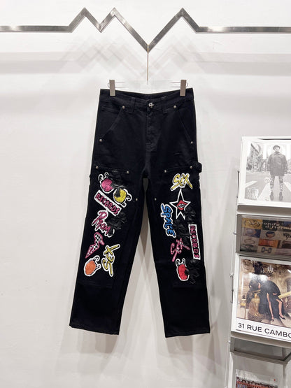 CH Cartoon Patchwork Custom Jeans