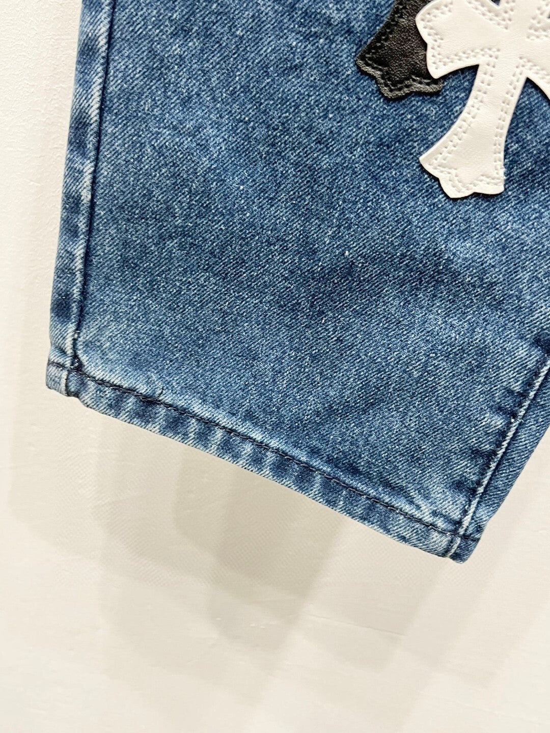 CH Brown & White Patchwork Custom Jeans